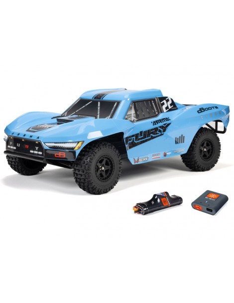 Arrma Fury Mega 550 2WD 1:10 Smart RTR modrá