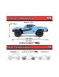 Arrma Fury Mega 550 2WD 1:10 Smart RTR mėlyna - RC modelis su baterija ir įkrovikliu