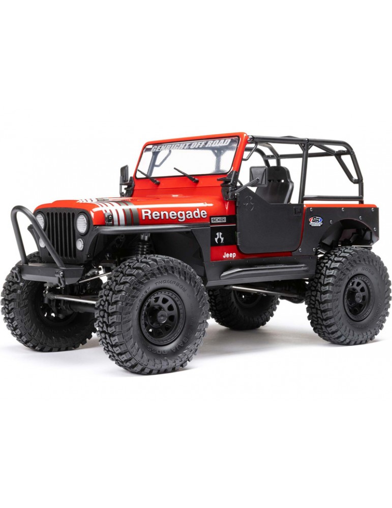 RC modelis Axial 1/10 SCX10 III Jeep CJ-7 4WD RTR Raudona