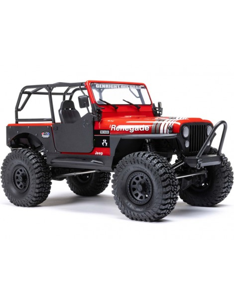 RC modelis Axial 1/10 SCX10 III Jeep CJ-7 4WD RTR Raudona