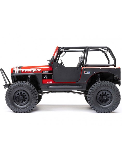 RC modelis Axial 1/10 SCX10 III Jeep CJ-7 4WD RTR Raudona
