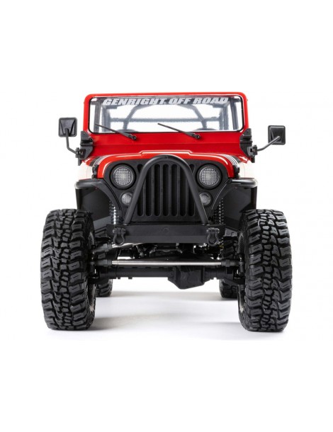 RC modelis Axial 1/10 SCX10 III Jeep CJ-7 4WD RTR Raudona
