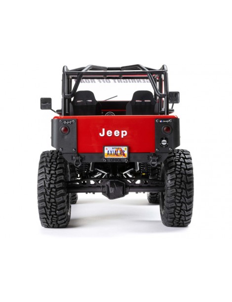 RC modelis Axial 1/10 SCX10 III Jeep CJ-7 4WD RTR Raudona
