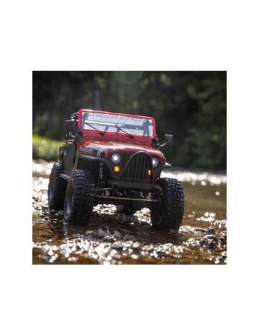 RC modelis Axial 1/10 SCX10 III Jeep CJ-7 4WD RTR Raudona