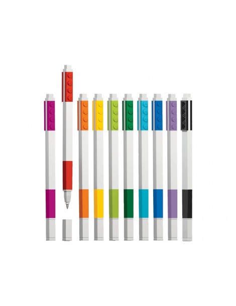 LEGO Gel Pens, mix of colors 10 pcs