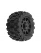 Pro-Line 1/18 Badlands MX 1.85" F/R MTD 12mm Black Raid: Granite GROM