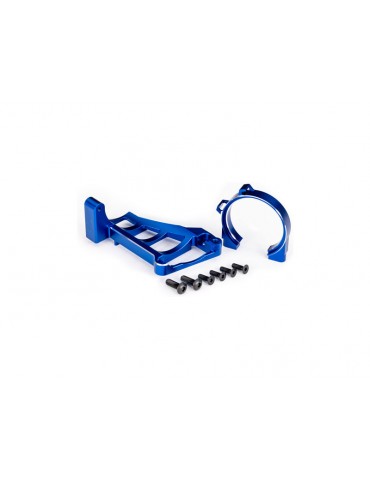 Traxxas Motor mounts (blue-anodized aluminum) (for use with 3461)