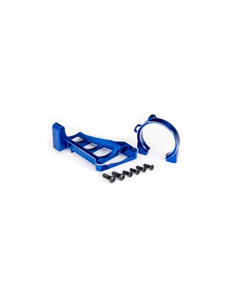 Traxxas Motor mounts (blue-anodized aluminum) (for use with 3461)