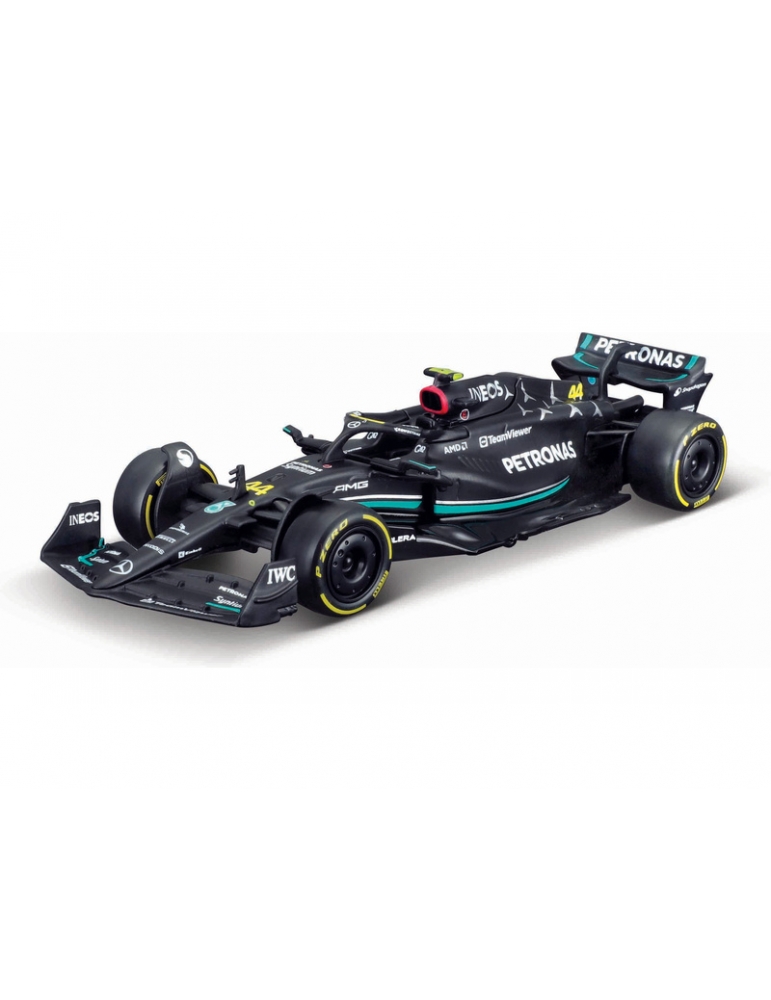 Modellino Mercedes-AMG F1 W15 Hamilton 1:43 - Bburago, Nero/Grigio, #44 2024 - Foto 4
