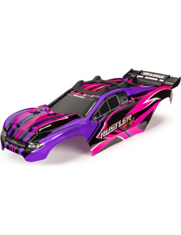 Traxxas kėbulas, Rustler 4X4, rožinės ir violetinės spalvos