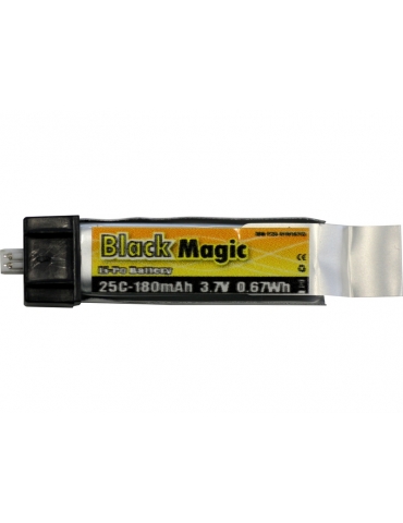 Akumuliatorius Black Magic  LiPo 3.7V 180mAh 25C EFL