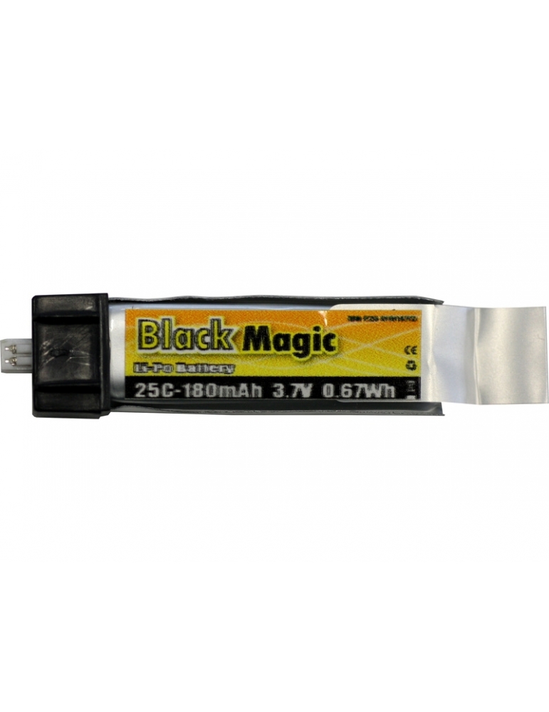 Akumuliatorius Black Magic LiPo 3.7V 180mAh 25C EFL Akumuliatorius Black Magic LiPo 3.7V 180mAh 25C EFL