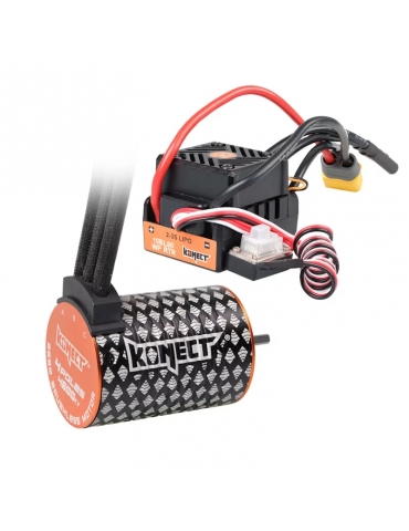 COMBO BRUSHLESS 60A WP + 4P 3650SL 4600KV motor