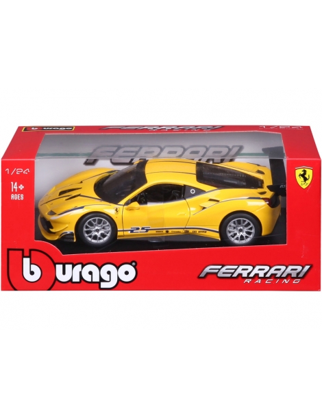 Bburago Ferrari 488 Challenge 1:24 Geltona