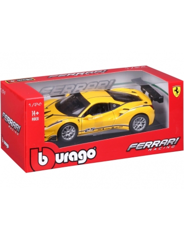 Bburago Ferrari 488 Challenge 1:24 Geltona