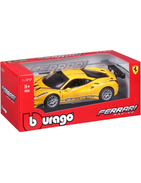 Bburago Ferrari 488 Challenge 1:24 Geltona