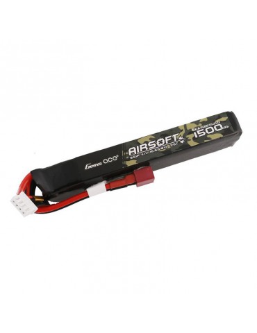 Gens ace 25C 1500mAh 3S1P 11.1V Airsoft Gun Lipo Battery with T Plug