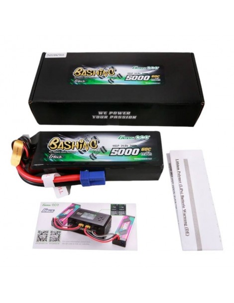 Gens ace G-Tech 5000mAh 14.8V 4S1P 60C Lipo baterija EC5 Plug-Bashing Series