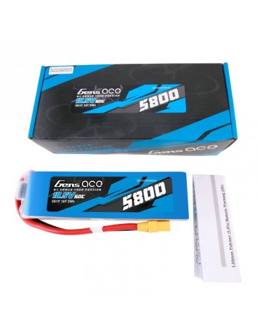 Akumuliatorius Gens ace 5800mAh 60C 18.5V 5S1P Lipo XT90