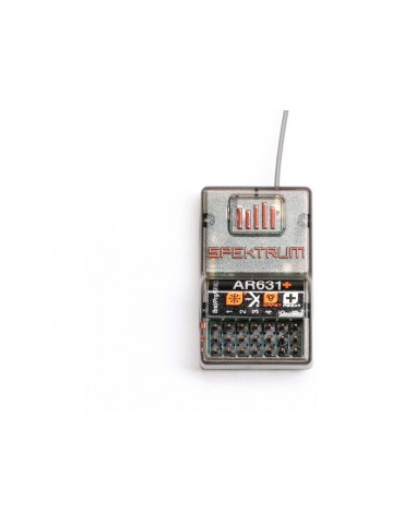 Spektrum Imtuvas AR631+ DSMX 6-Channel AS3X+ & SAFE