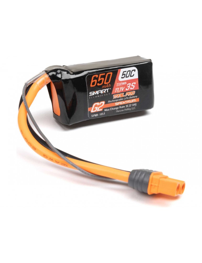 Spektrum Smart G2 Trail Pro LiPo 11.1V 650mAh 50C IC2