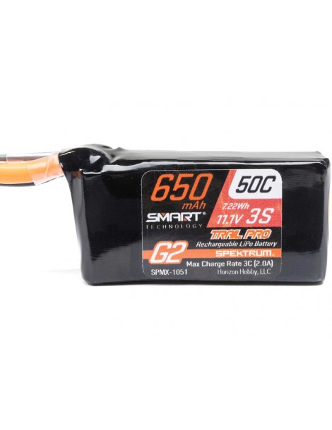 Spektrum Smart G2 Trail Pro LiPo 11.1V 650mAh 50C IC2
