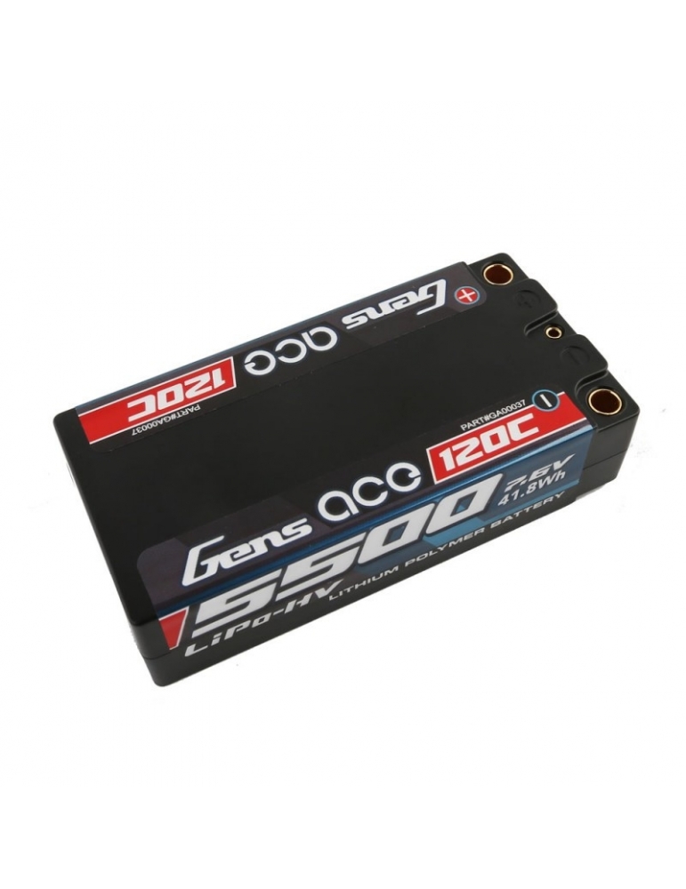 Akumuliatorius Gens ace 5500mAh 7.6V 120C 2S2P HardCase