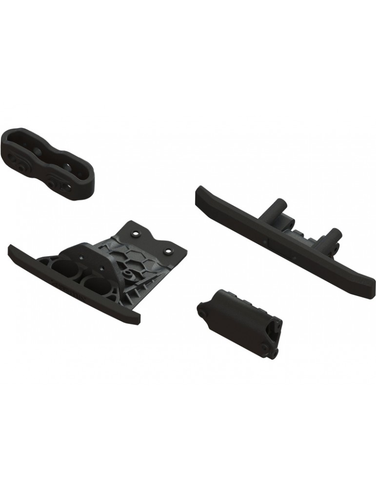 Arrma Lower Skid And Bumper Set: Black