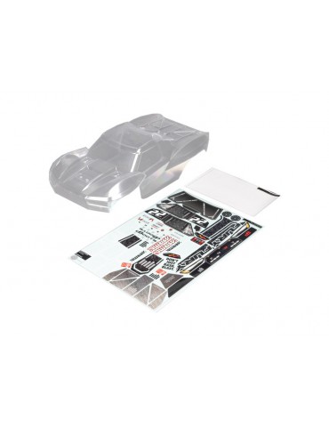 Arrma 1/10 Clear Body with Decals: FURY 2WD