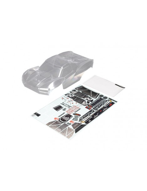 Arrma 1/10 Clear Body with Decals: FURY 2WD