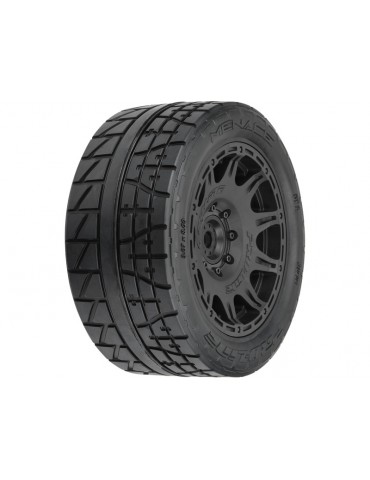 Pro-Line 1/6 Menace HP BELTED F/R 5.7 Tires MTD 24mm Black Raid 8x48 Hex (2)