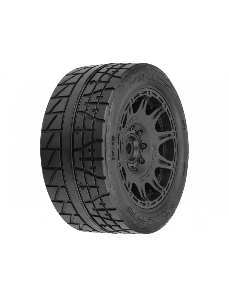 Pro-Line 1/6 Menace HP BELTED F/R 5.7 Tires MTD 24mm Black Raid 8x48 Hex (2)