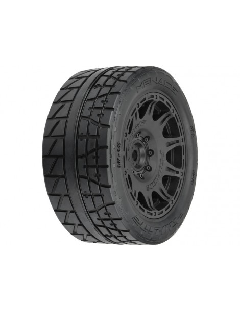 Pro-Line 1/6 Menace HP BELTED F/R 5.7 Tires MTD 24mm Black Raid 8x48 Hex (2)