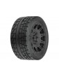 Pro-Line 1/6 Menace HP BELTED F/R 5.7 Tires MTD 24mm Black Raid 8x48 Hex (2)