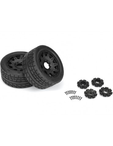 Pro-Line 1/6 Menace HP BELTED F/R 5.7 Tires MTD 24mm Black Raid 8x48 Hex (2)