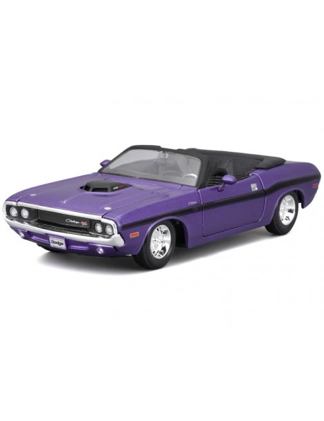 Maisto Dodge Challenger R/T Convertible 1970 1:24 metallic purple