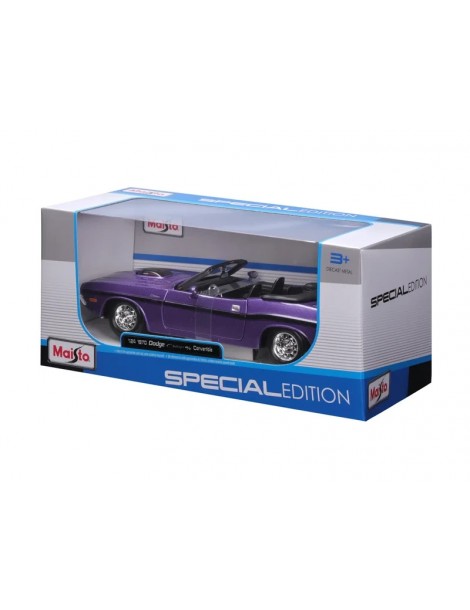 Maisto Dodge Challenger R/T Convertible 1970 1:24 metallic purple