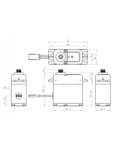 SW-1212SG+ WATERPROOF HiVolt Digital servo pavara (52kg-0,13s/60)