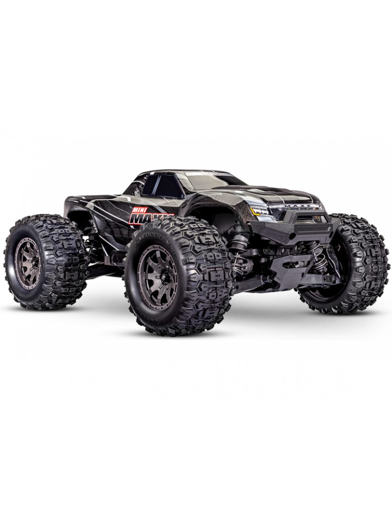 Traxxas Mini Maxx 1:12 BL-2s RTR Juoda