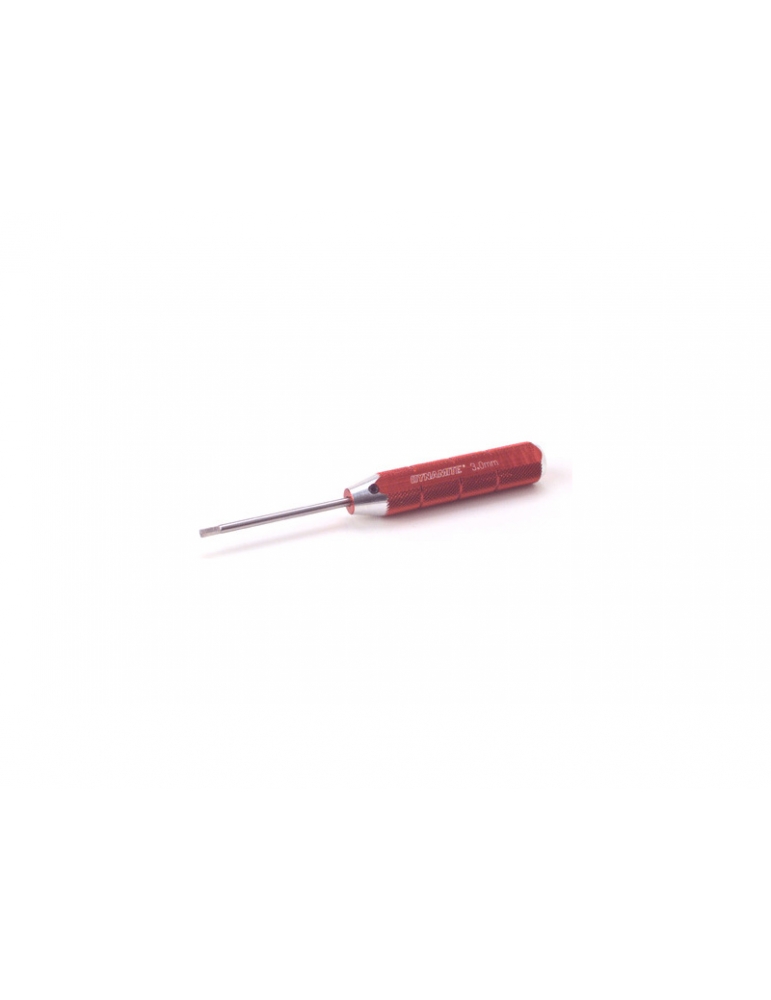 Machined Hex Driver. Red: 3.0mm Machined Hex Driver. Red: 3.0mm