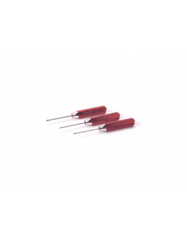 Machined Hex Driver Metric Set. Red