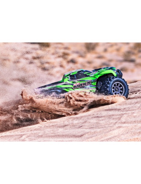 Traxxas Mini Maxx 1:12 BL-2s RTR Žalia