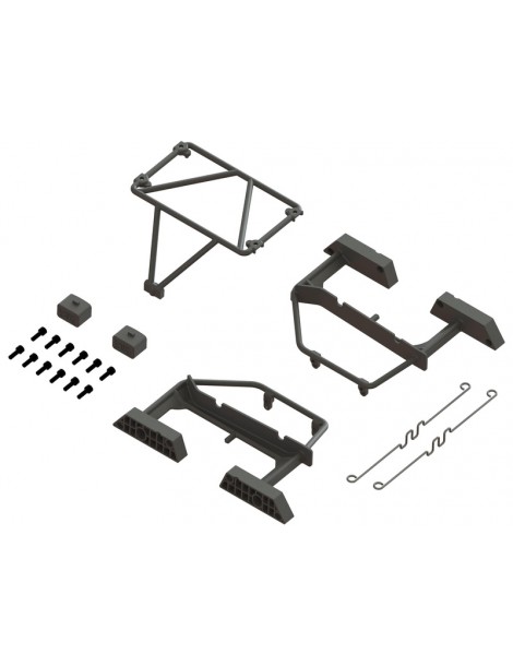 Arrma Desert Truck Body Roll Cage Set, Black: Grom