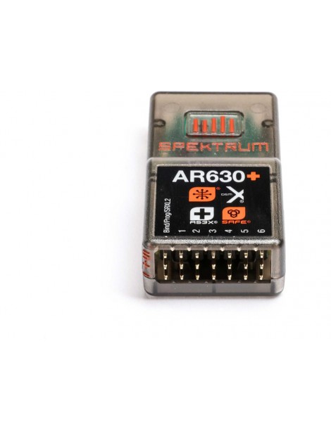 Spektrum imtuvas AR630+ DSMX 6 kanalų AS3X+