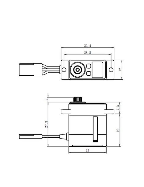 SV-1232MG „HiVOLT HiVOLT“ skaitmeninė pavara (5 kg-0,05s/60)