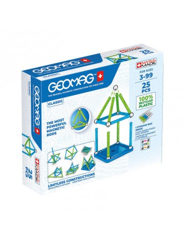 Classic Recycled magnetiniai blokai 25 elementai GEOMAG GEO-275