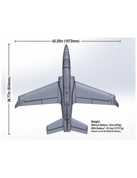 E-flite Viper 1.07m SAFE Select BNF Basic