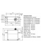 H-Speed servo HSX812 32kg.cm 0.135s/60 25T