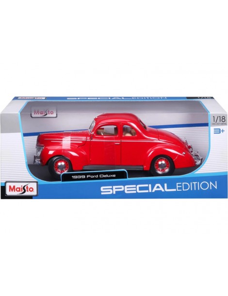 Maisto Ford Deluxe Coupe 1939 1:18 red
