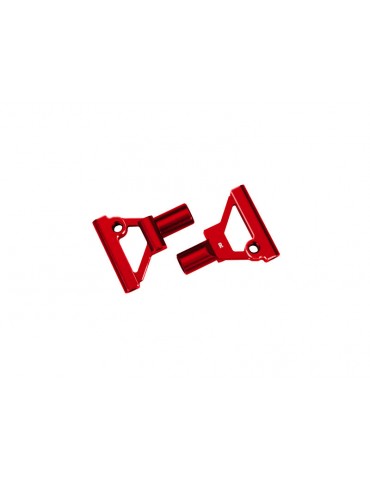 Traxxas Suspenion arms, lower, front, aluminum (red-anodized) (left & right)